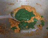 A picture of step 10 of Palak -Paneer.