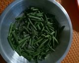 Foto langkah ke 2 dari resep Tumis Tempe kacang Panjang pedas manis.