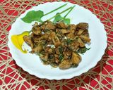 A picture of step 3 of Butter Garlic Mushrooms.