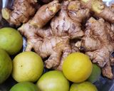 A picture of step 1 of Ginger and lemon juice.