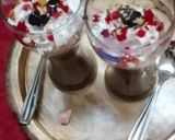 A picture of step 2 of Chocolate milkshake with cream.