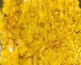 A picture of step 4 of Mysore pak sweet.