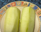 Foto del paso 1 de la receta: Pepinos rellenos de surimi