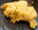 A picture of step 6 of Moong daal Halwa.