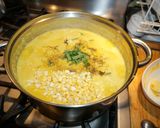 A picture of step 3 of Porotos Granados with Mazamorra #2, Vegan. Jon Style.