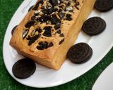 A picture of step 10 of Oreo vanillah cake loaf.