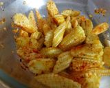 A picture of step 3 of Sesame babycorn.