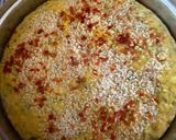 A picture of step 3 of Leftover rice fried dhokla.