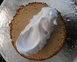 A picture of step 4 of Simple homemade and decorated eggless vanilla cake.