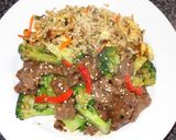 A picture of step 2 of Brown Fried Rice with Vegetables.