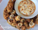Foto langkah ke 10 dari resep Cumi Krispi Mayo Pedas.