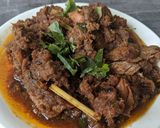 Gambar langkah 11 resipi Rendang Daging Istimewa.