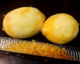 A picture of step 2 of Lemon Kacha Golla/ Pranhara (with Candied Lemon Peels).