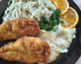 Fehérrépa püré udon tésztával recept fázis 4 fotója