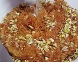 A picture of step 5 of Kunafa with Mozzarella.