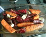 Sült camember, sült vegyes zöldséggel recept fázis 1 fotója