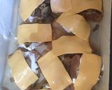 Csirkemelles gombás sajtos tejfölös sült recept fázis 4 fotója