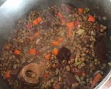 Foto del paso 3 de la receta: Lentejas con chuleta de cerdo ahumada
