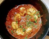 A picture of step 4 of Egg curry (Kerela style).