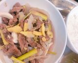 Hình bước làm 1 của món Bò cuốn rau củ ngày hè (mâm cơm nhỏ của Trang 55)