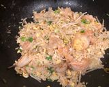A picture of step 1 of Shrimp Fried Rice.