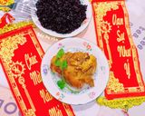 Hình bước làm 4 của món Xôi nếp cẩm và má đùi gà nướng
