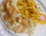 A picture of step 2 of Chips n friedegg.