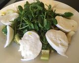 A picture of step 4 of Pea Shoot Salad.