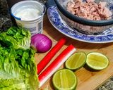 Foto del paso 1 de la receta: ATÚN Y SURIMI🦀(palitos de cangrejo) al yogurt...!