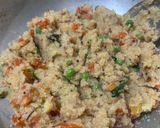 A picture of step 3 of Veggies loaded Rava Upma.