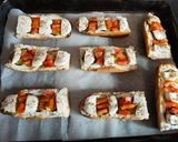 Une image de l'étape 4 de Tartines légumes et mozzarella.