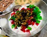 A picture of step 5 of Seasonal creamy fruit salad.