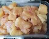 Hình bước làm 1 của món Ức gà sốt phô mai BBQ