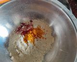 A picture of step 2 of Quiona thepla.