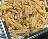 A picture of step 7 of Baked Chicken cheese pasta.