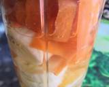 Smoothie banane, orange (ou clémentine) et épluchures de carotte