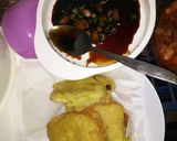 Foto langkah ke 2 dari resep Sayur bayam baso,balado teriyaki udang baso,tempe goreng sambal.