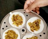 A picture of step 2 of Chicken idli recipe - chicken stuffed idli - idli recipes.