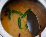 A picture of step 3 of Desi Masar and moong daal Mix on wood fire.