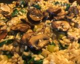 A picture of step 6 of Mushroom Risotto.