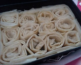 Foto del paso 1 de la receta: Tarta de masa filo con flan de turrón