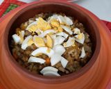 Foto del paso 4 de la receta: Lentejas con zapallo y huevito duro