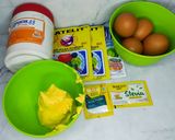 Foto langkah ke 1 dari resep Bolu/Cake Jelita Lowcarb/Debm/Keto.