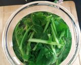 A picture of step 1 of Creamy Palak paneer.