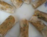A picture of step 5 of Rice paper bullet samosa.