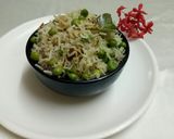 A picture of step 6 of Matar pulao.