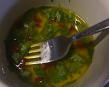 A picture of step 2 of Chickpea, avocado & prawn salad with lime, chilli and coriander.