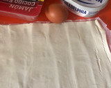 Foto del paso 1 de la receta: Hojaldre con jamón York y queso