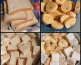 Foto langkah ke 1 dari resep Puding pisang roti tawar panggang.