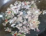 รูปขั้นตอนการทำที่ 2 ของ ข้าวผัดน้ำพริกปลาทู